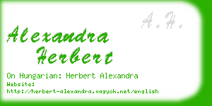 alexandra herbert business card